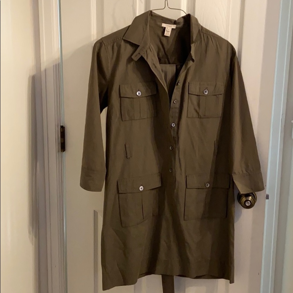 JCrew Utility Dress with Belt Size 4